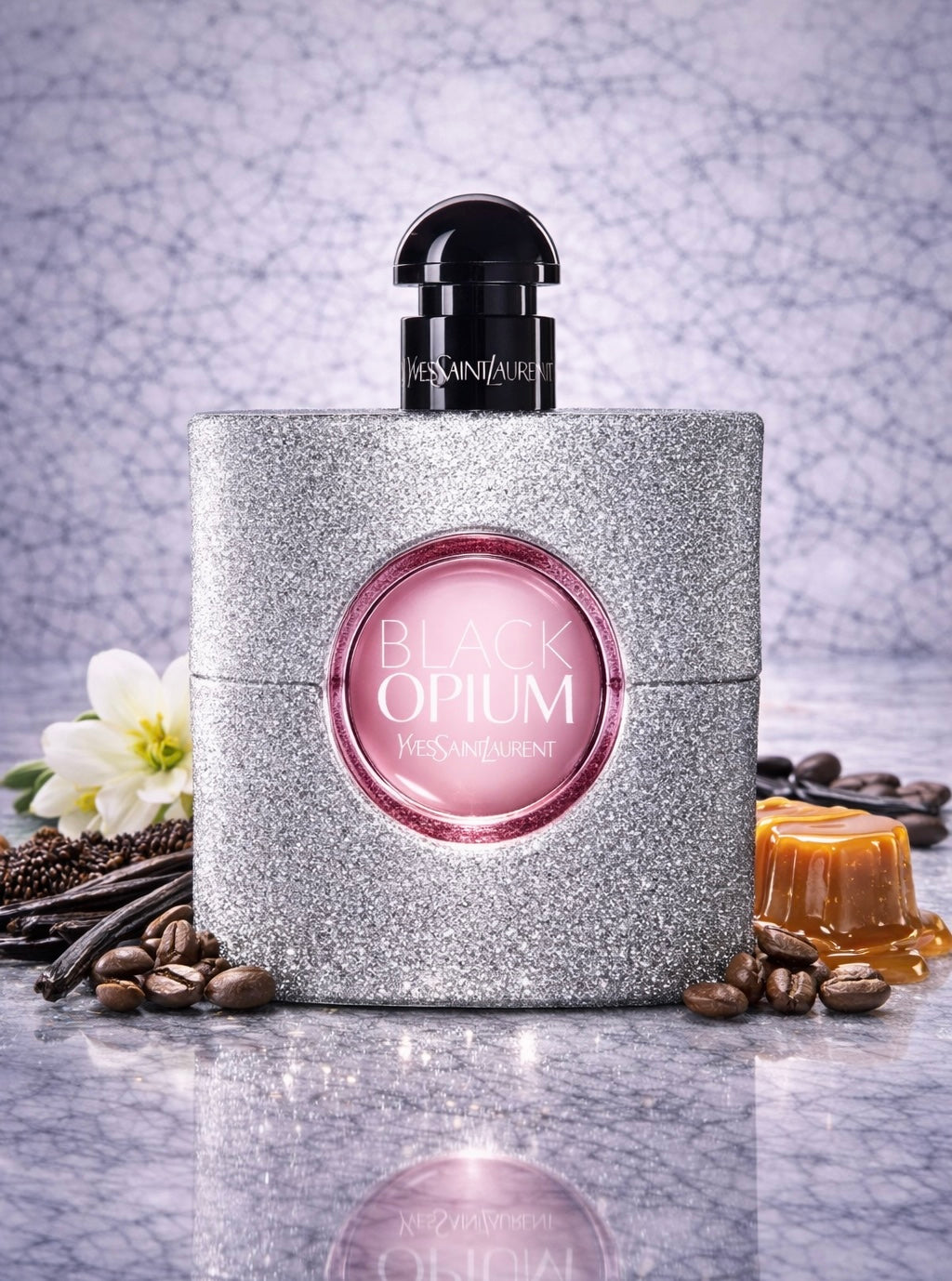 YSLBLACK OPIUM Eau De Parfum 
Glitter 90ML